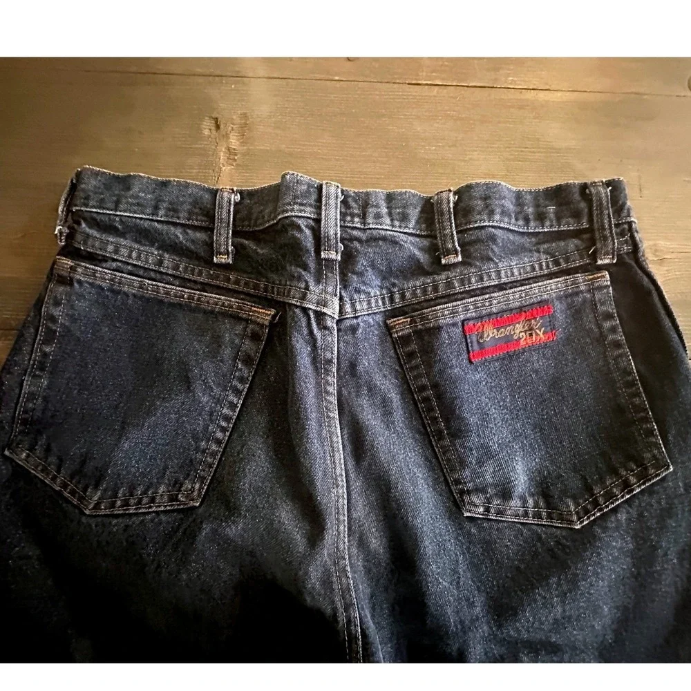 Wrangler 20X Dark Wash Denim Straight Leg Jeans Western Cowboy Men's Size 35x32